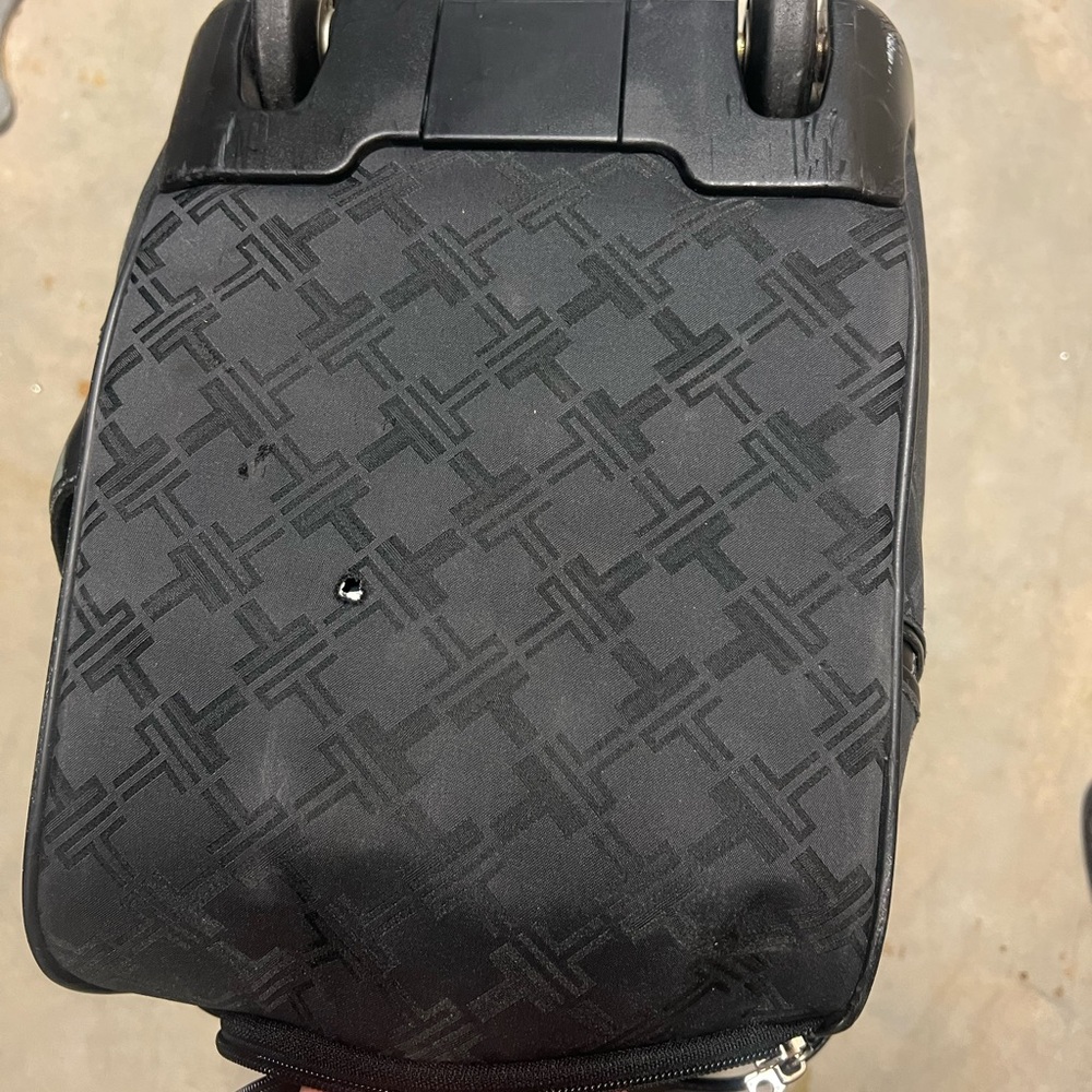 Tumi Black Patterned Overnight With Roller Wheels - image 7